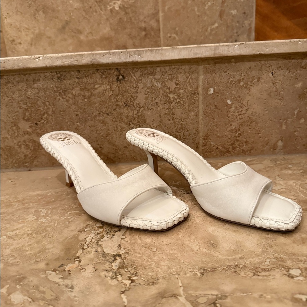 Vince Camuto White Women's Mules